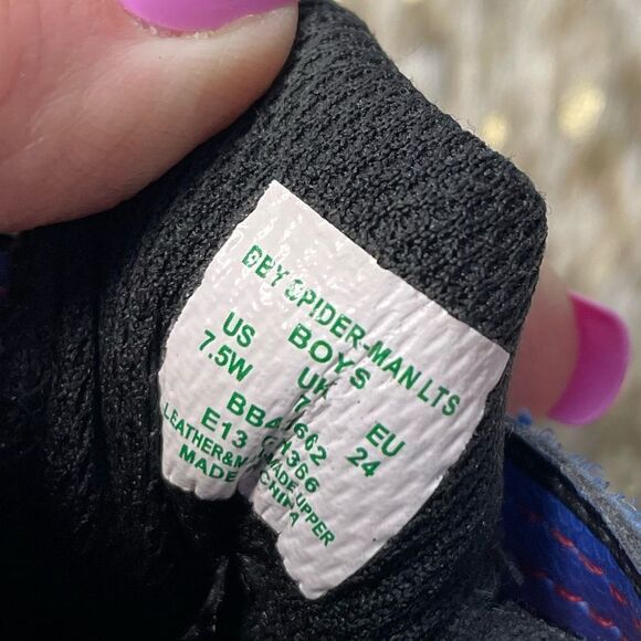 5 for $25🔥Marvel Spider-Man StrideRite Sneaker Boys Size 7.5W - Picture 6 of 9